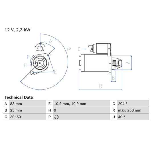 BOSCH 0986019820 Starter