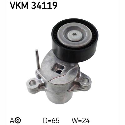 SKF VKM34119 V-Ribbed Belt Tensioner Pulley