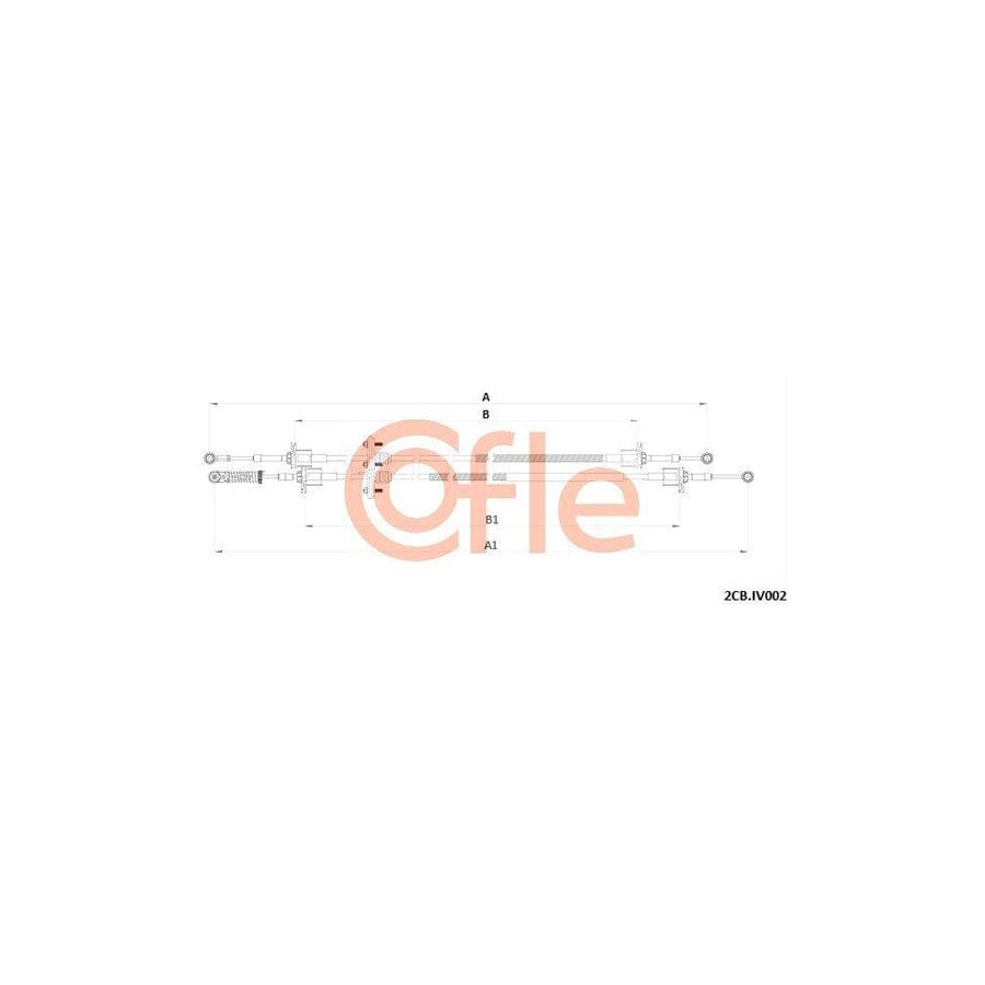 Cofle 92.2Cb.Iv002 Cable, Manual Transmission for Iveco Daily