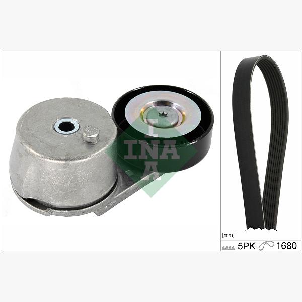 INA 529040910 V-Ribbed Belt Set