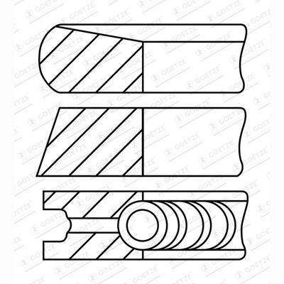 GOETZE 08-452000-00 Piston Ring Kit