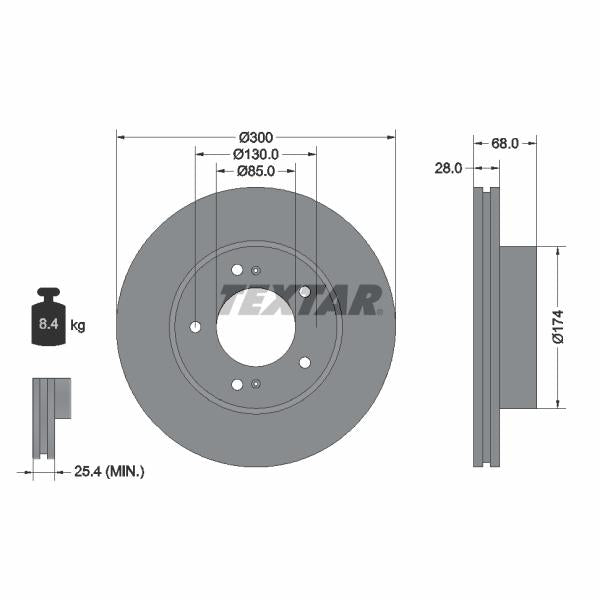 BLIC 6508-03-3518376K Brake Disc Splash Guard