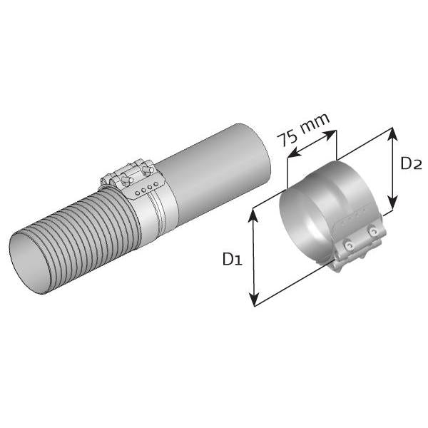 DINEX DIN99261 Exhaust System Clamping Piece