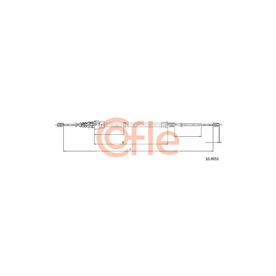 Cofle 92.10.9053 Hand Brake Cable