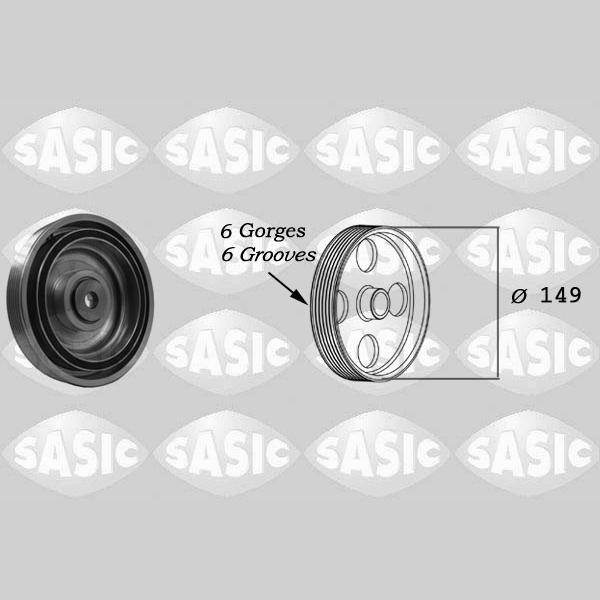 SASIC SAS2150019 Crankshaft Belt Pulley