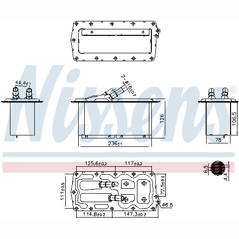 NISSENS NIS96158 Charge Air Cooler