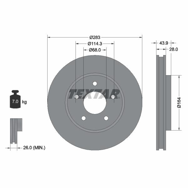 MERITOR MERMBR9018 Brake Disc