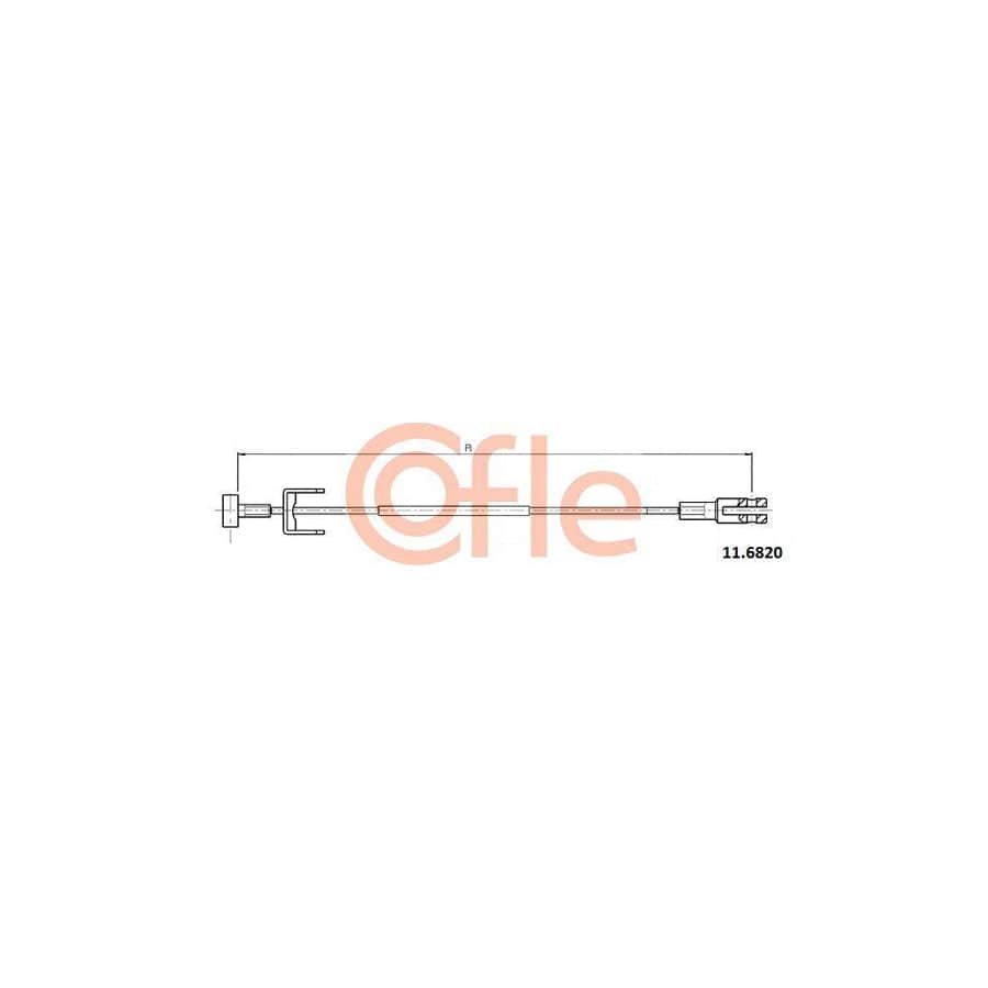 Cofle 92.11.6820 Hand Brake Cable for Opel Vivaro