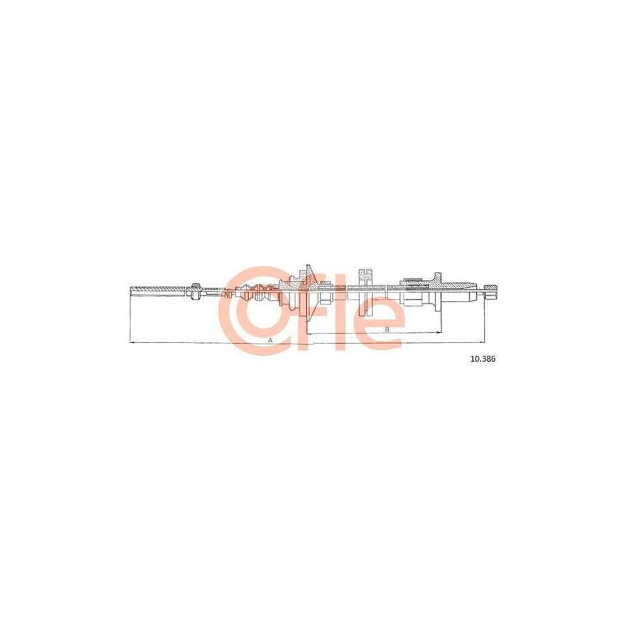 Cofle 92.10.386 Clutch Cable