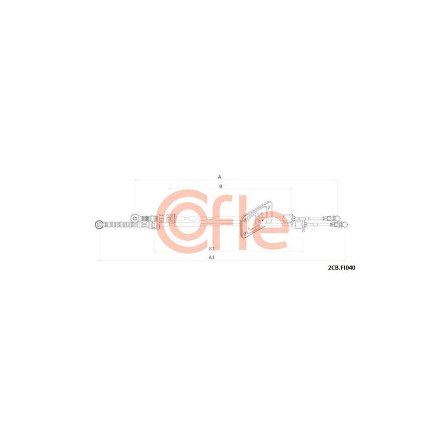 Cofle 92.2Cb.Fi040 Cable, Manual Transmission for Fiat Tipo