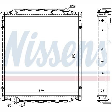 NISSENS NIS62876A Engine Radiator