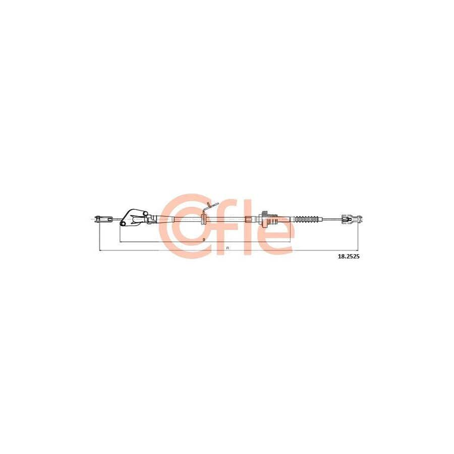 Cofle 18.2525 Clutch Cable for Hyundai I10 I (Pa)