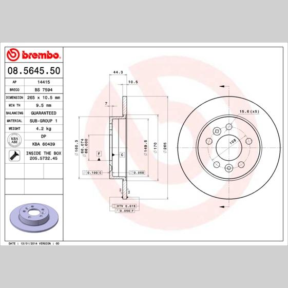 HANS PRIES HP207699 Brake Caliper Seal Kit