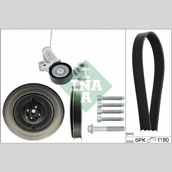 INA 529048521 V-Ribbed Belt Set