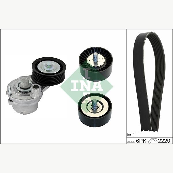 INA 529040210 V-Ribbed Belt Set