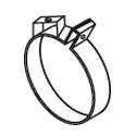 DINEX DIN68801 Exhaust System Clamping Piece
