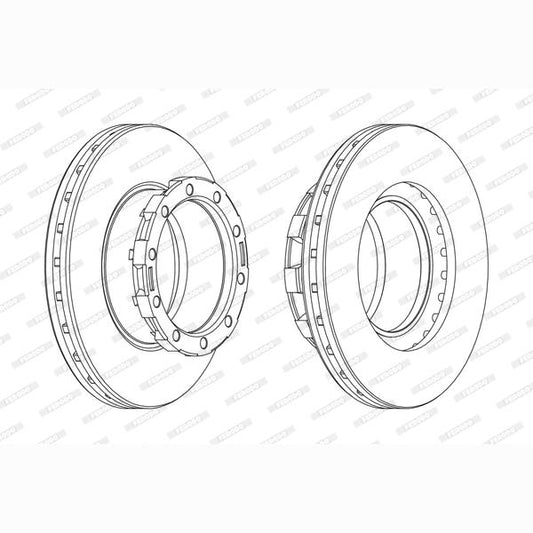 FERODO FCR168A Brake Disc
