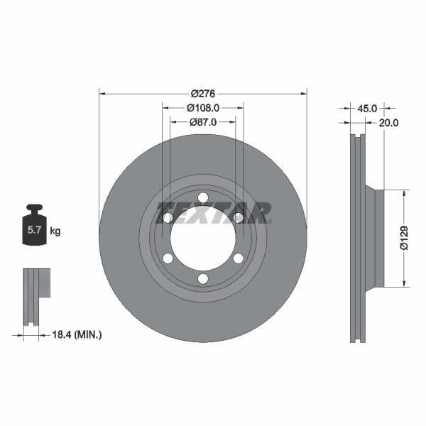 WABCO 4801029312 Brake Caliper Guide Bellow