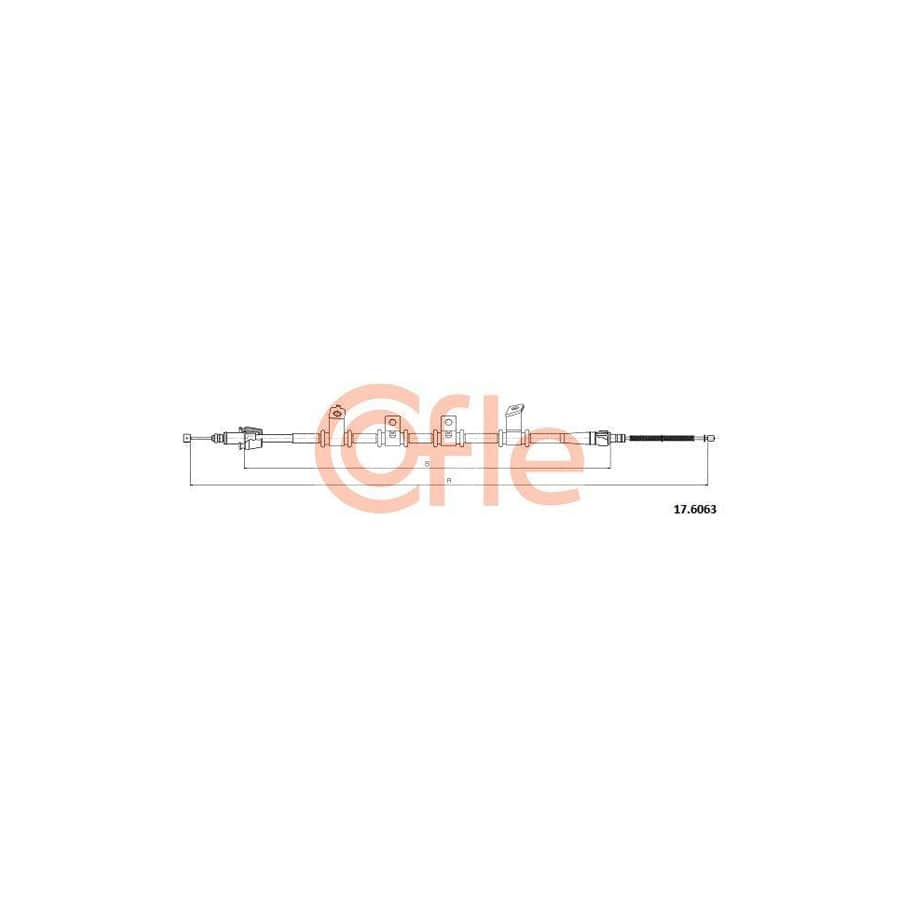 Cofle 92.17.6063 Hand Brake Cable