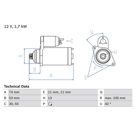 BOSCH 0986024550 Starter