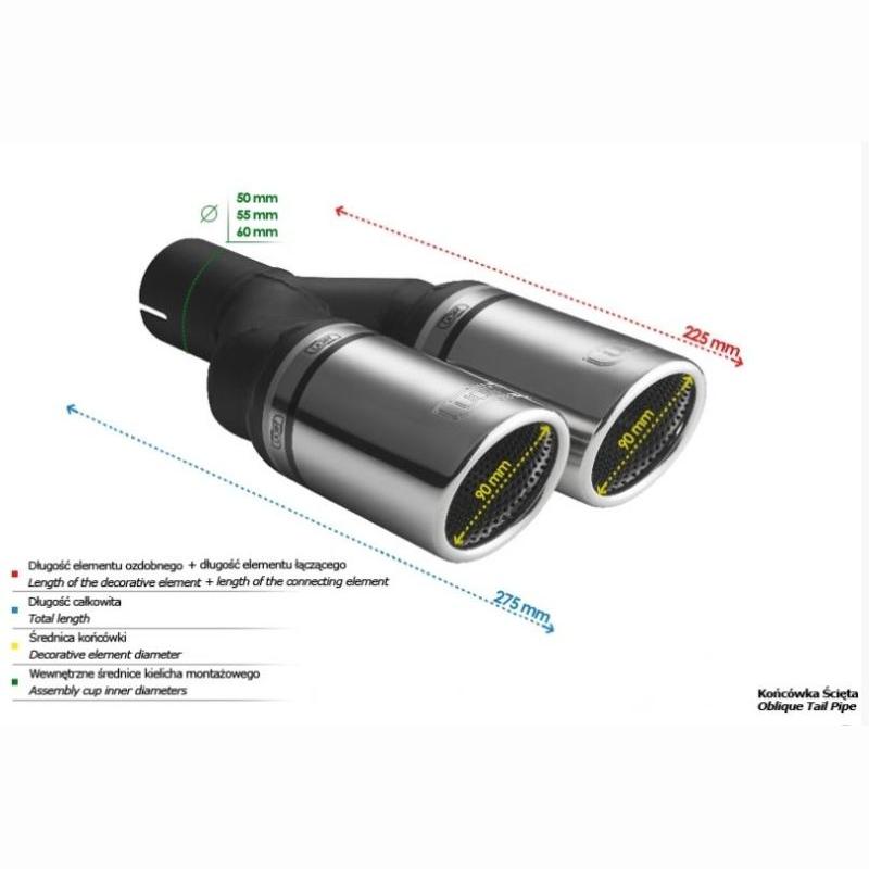 ULTER-SPORT SP. Z O.O. ULTN2-90RS/55 Muffler Tip