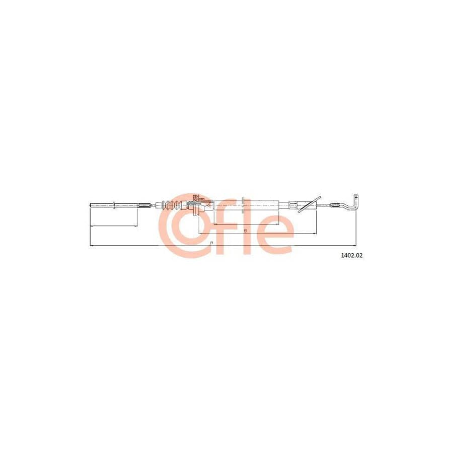Cofle 1402.02 Clutch Cable for Fiat Seicento / 600 Hatchback (187)