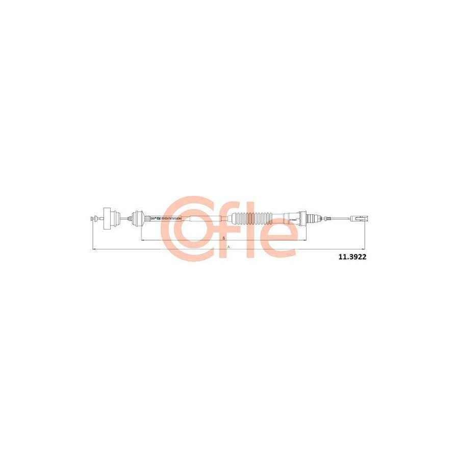 Cofle 92.11.3922 Clutch Cable