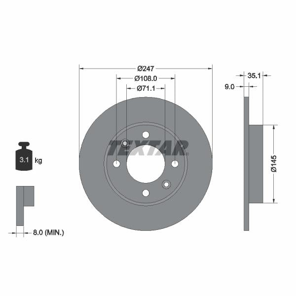 TRW MOTO BDA1052 Brake Caliper Bracket