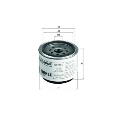 MAHLE KC220D Fuel Filter