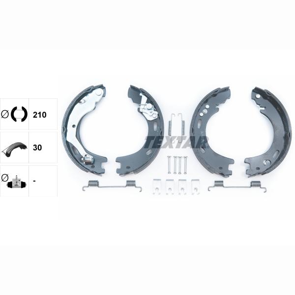 TEXTAR 91070900 Parking Brake Brake Shoe Set