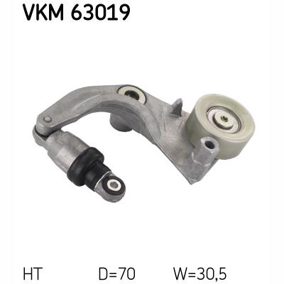 SKF VKM63019 V-Ribbed Belt Tensioner Pulley