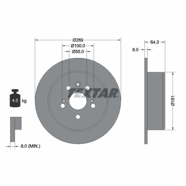 BBP 16450BBP Brake Caliper Guide Bellow