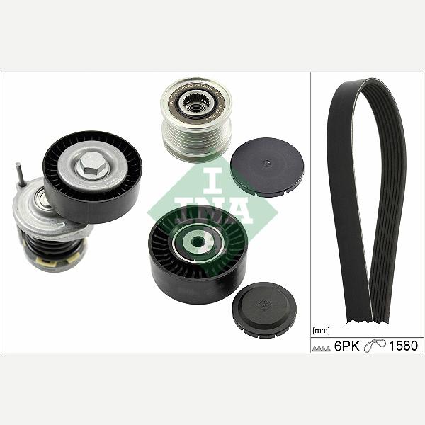 INA 529052120 V-Ribbed Belt Set