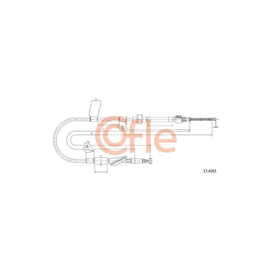 Cofle 17.4203 Hand Brake Cable