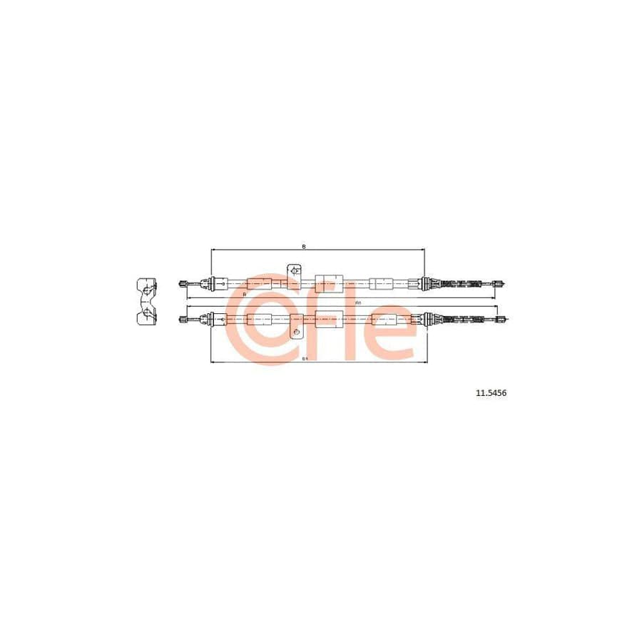 Cofle 11.5456 Hand Brake Cable