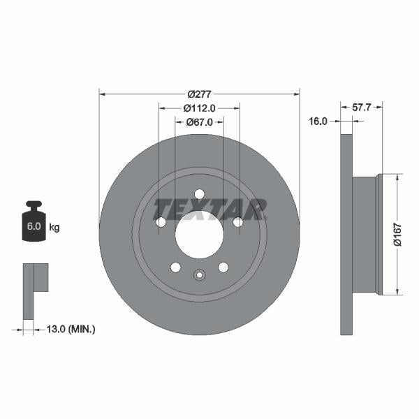 WABCO 4324159232 Brake Caliper Guide Bellow