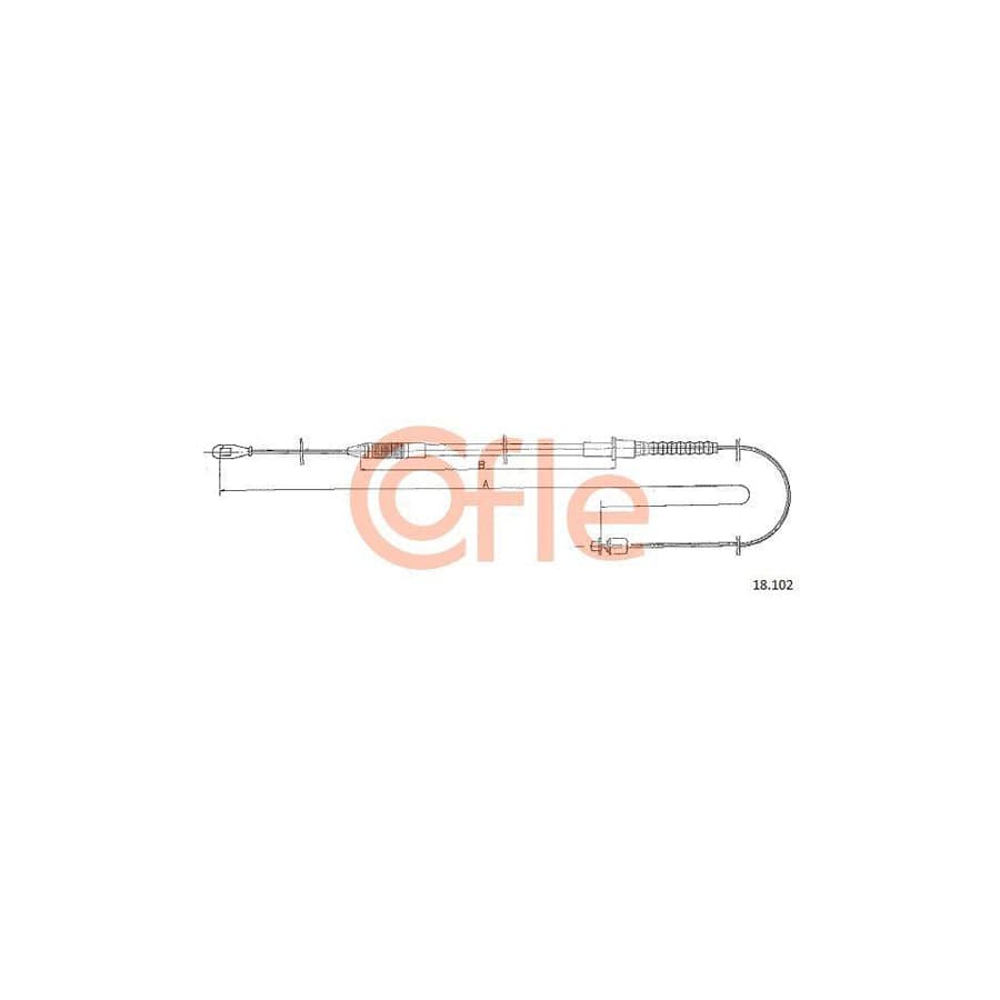 Cofle 18.102 Clutch Cable for Toyota Corolla
