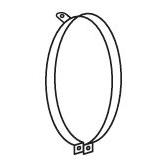 DINEX DIN49861 Exhaust System Clamping Piece
