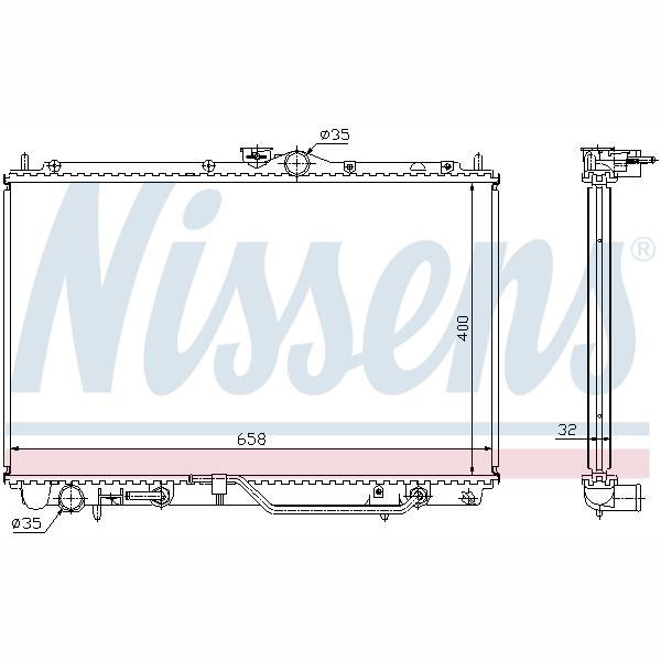NISSENS NIS62860A Engine Radiator