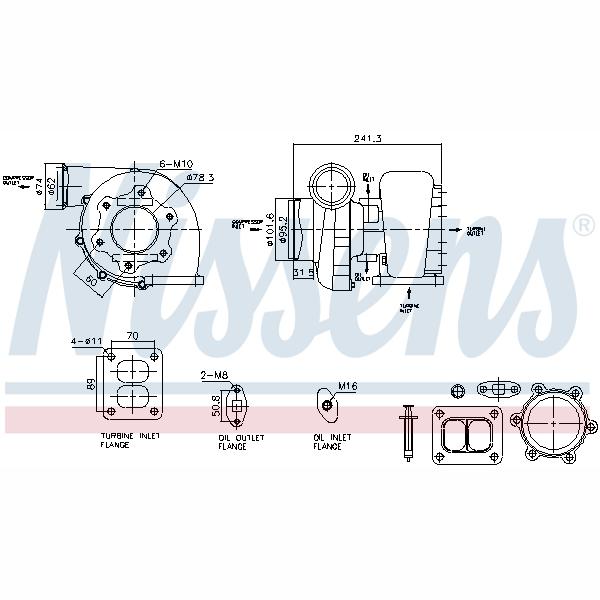NISSENS NIS93597 Turbocharger