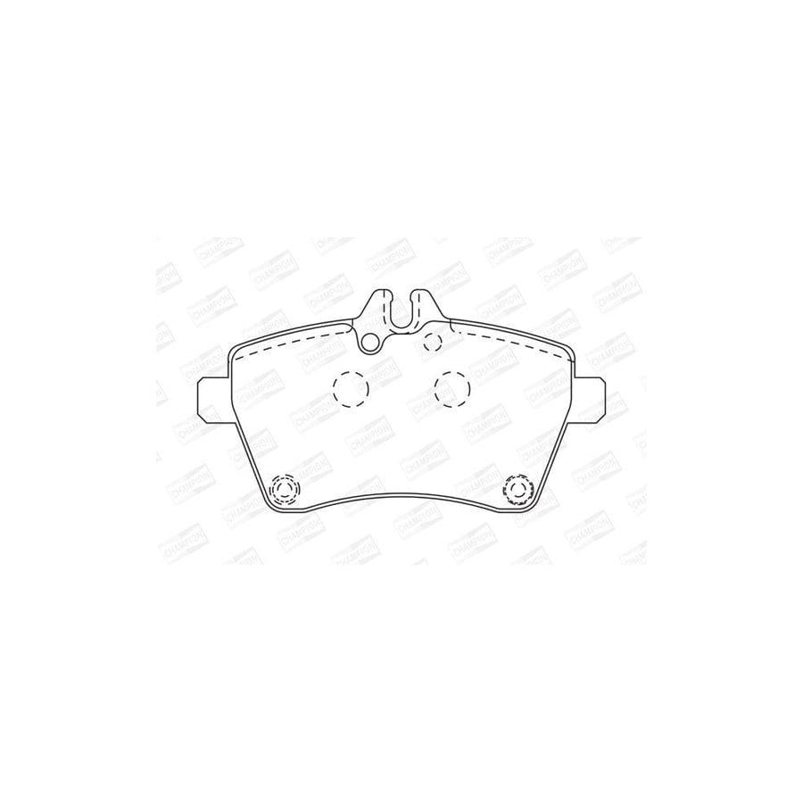 Champion 573226Ch Brake Pad Set Suitable for Mercedes-Benz A-Class (W169)