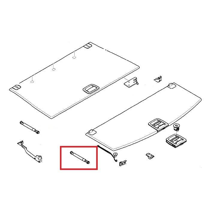 KROSNO KR31759 Tray (Boot/Cargo Bay) Gas Spring