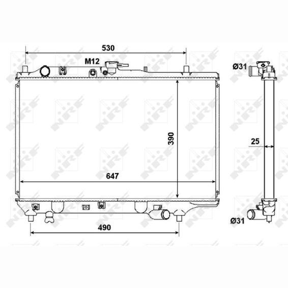 NRF NRF53310 Engine Radiator