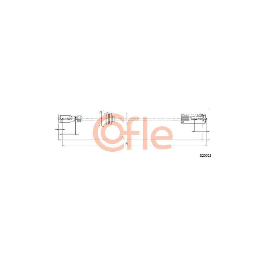 Cofle S20023 Speedometer Cable for Opel Corsa
