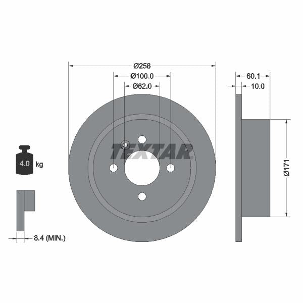TRW MOTO ST1705 Disc Brake Caliper Repair Kit