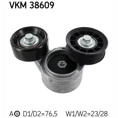 SKF VKM38609 V-Ribbed Belt Tensioner Pulley