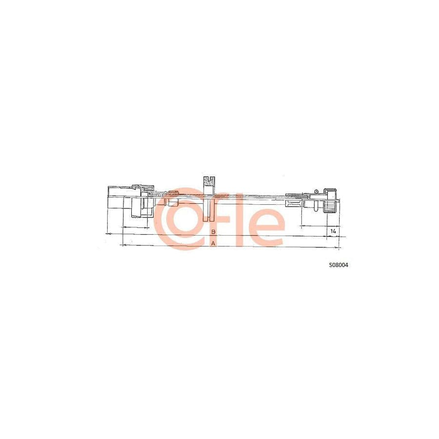 Cofle 92.S08004 Speedometer Cable for Ford Fiesta