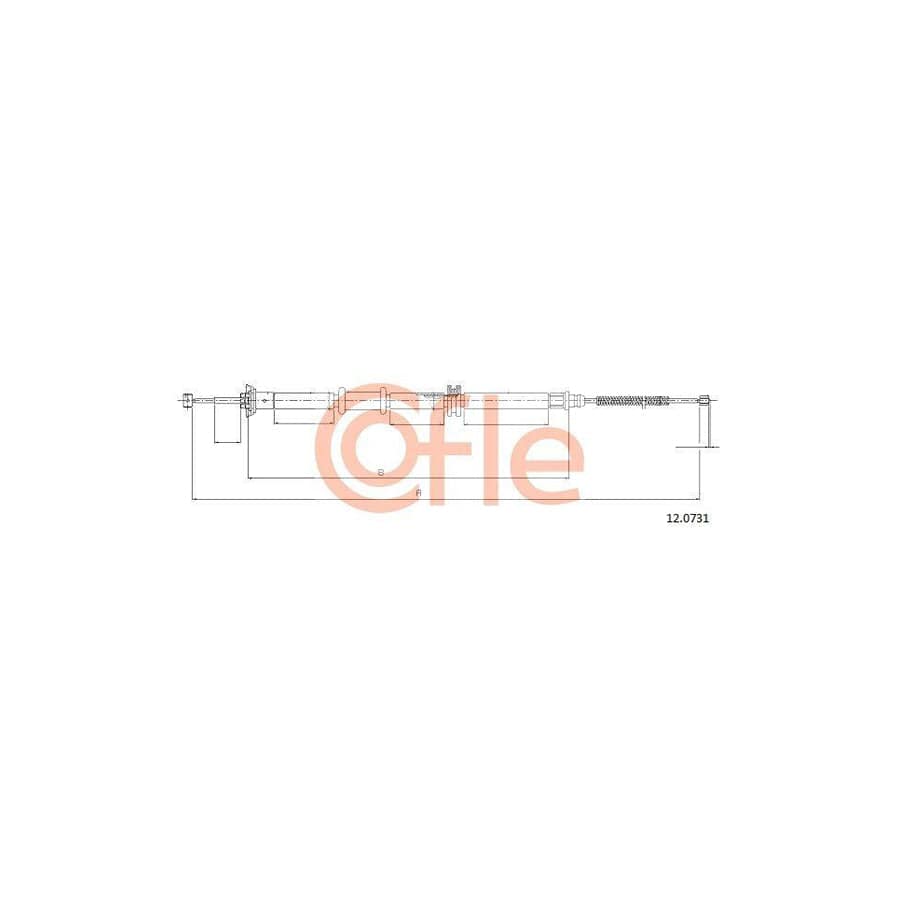 Cofle 12.0731 Hand Brake Cable