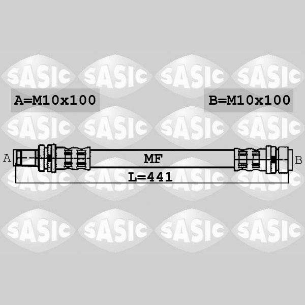 SASIC SAS6606184 Brake Hose
