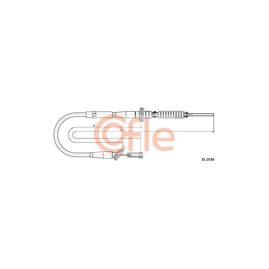 Cofle 15.2536 Clutch Cable for Opel Agila A (H00)